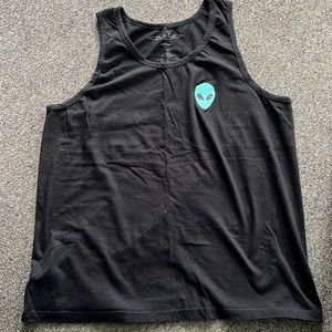 Large black alien tank top
